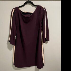 Vince Camuto Egglant Dress with beautiful stipe color block detail-FREE SHIP